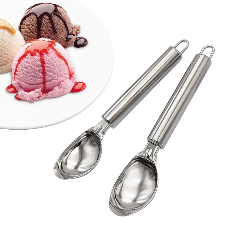 Stainless Steel Dual-purpose Ice Cream Scoop Ice Cream Scooper Multifunctional Fruit Scoop Kitchen Supplies