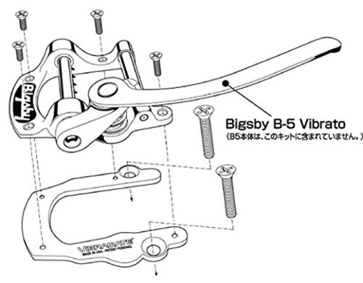 VIBRAMATE B5 Mounting (Bigsby Kit, Chrome) [V5 C]