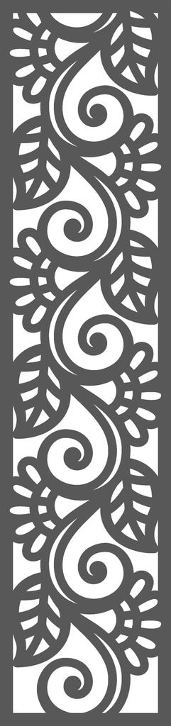 A2 Pendant, openwork decoration, gray, 21x90