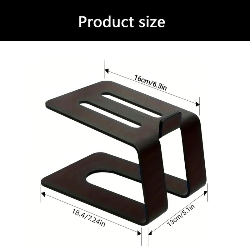 Heavy Duty Metal Speaker Holder With Vibration Reducing Rubber Feet For Desktop Speakers