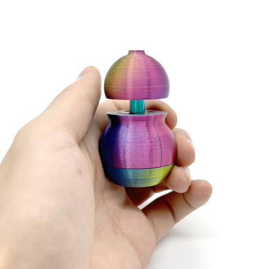 3D Printed Spinning Gourd Toy Stress Anxiety Relief Spinner Gourd Kids Adults Portable Lightweight Mini Rotatable Gourd Desk Toy