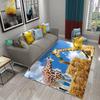 Niedlicher Giraffen-Tierteppich für Wohnzimmer, Küche, Dekoration, großer Teppich, Schlafzimmer, Kind, Krabbelmatte, Badezimmer, Badewanne, rutschfeste Matte