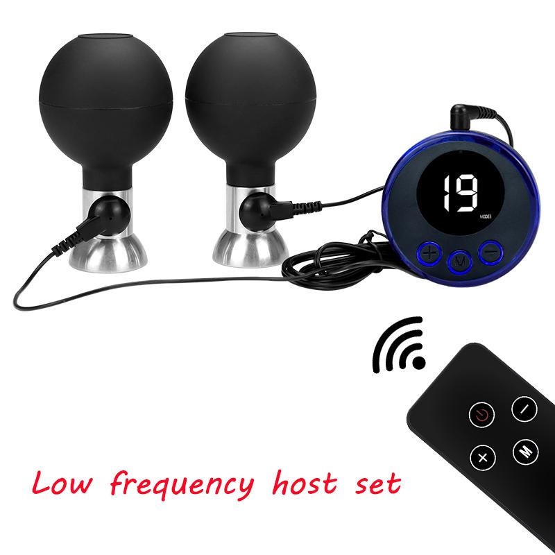 Electric Shock Massage Nipple Sucker Clamps Clitoris Stimulator SM Sex Toys For Women Couple Tool Adult Game Product Bondage Set