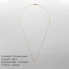 Luxury Snake Bone Chain Necklace: Square Pendant Clavicle Chain In Stainless Steel