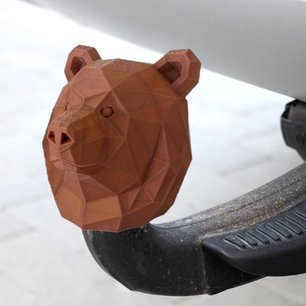 Hitch Cap Bear Head 2inch Receiver Tube Hitch Plug Car Accessories Cartoon Exterior For Towing Rv Trucks Boat Vehicles Atv Daily