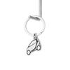 MOTO4U Stainless Steel Smart Car Keychain Car Model Key Chain Mercedes Smart