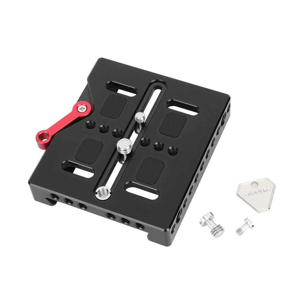 

HDRIG Arri Standard Quick Release Dovetail Plate with 1/4 & 3/8 Screws for Camera 3932 чорний