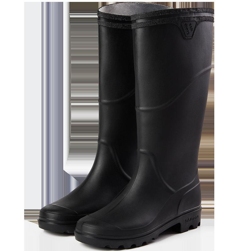 New Men's Long Tube Rain Boots Non-slip Mens Rubber Rainboots High Quality Waterproof Men Water Shoes Male Knee-High Rain Shoes