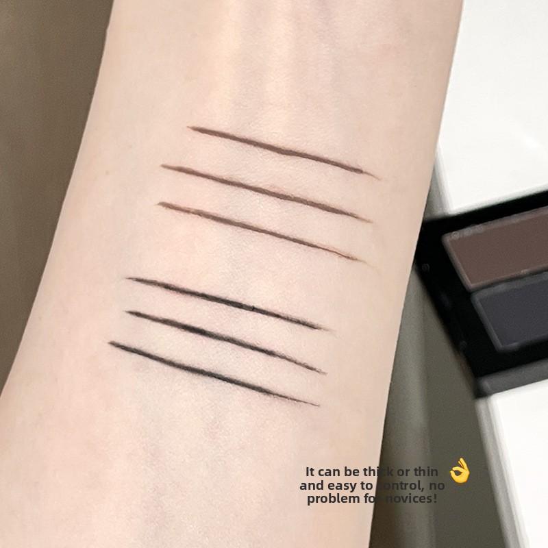 Dual-Color Eyeliner Powder with Matte Finish, Long-Lasting Smudge-Proof, Perfect for Beginners.