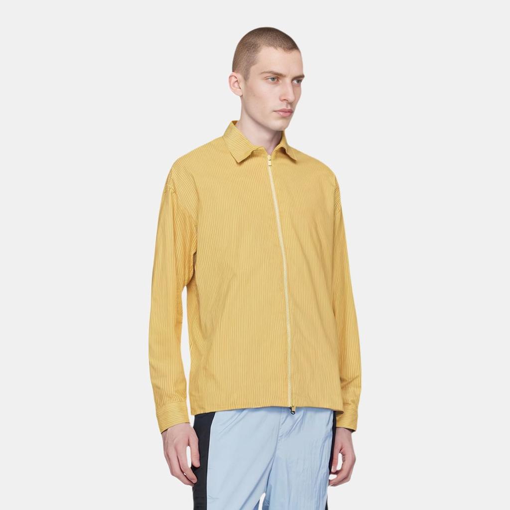 Fear of God Essentials SS23 Corduroy Shirt Jacket Light Tuscan Solid Color Zippered Plush Collar Shirt American Heavyweight Jacket FOG-SS23-043