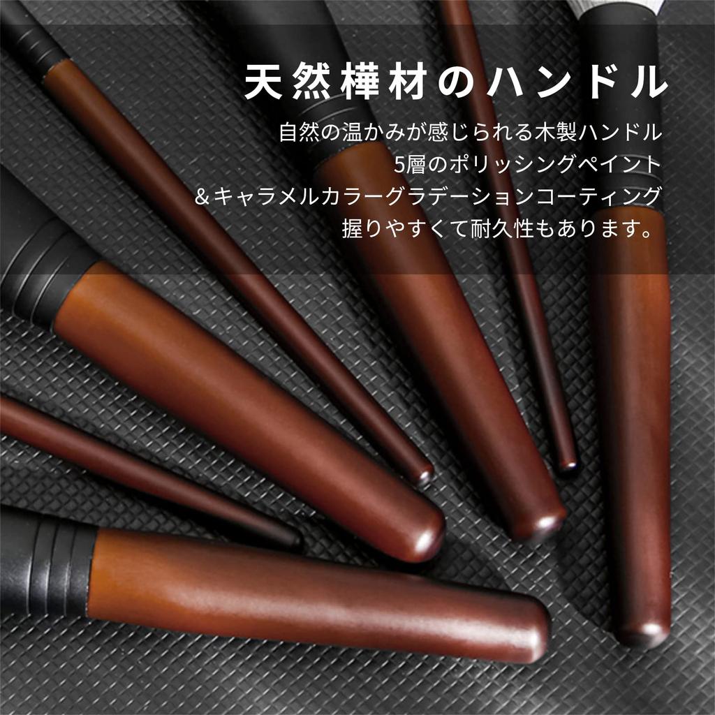 Luxurious Silver Fox Makeup Natural Easy To Wooden Finishing Powder Loose Powder Face Suitable for Professionals and Beginners Y-KINZ Brush, Bristle,