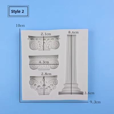 Angel Birthday Cake Decoration Silicone Mold Sugar Art Mould Kitchen Baking Tools Vintage Water Column Design
