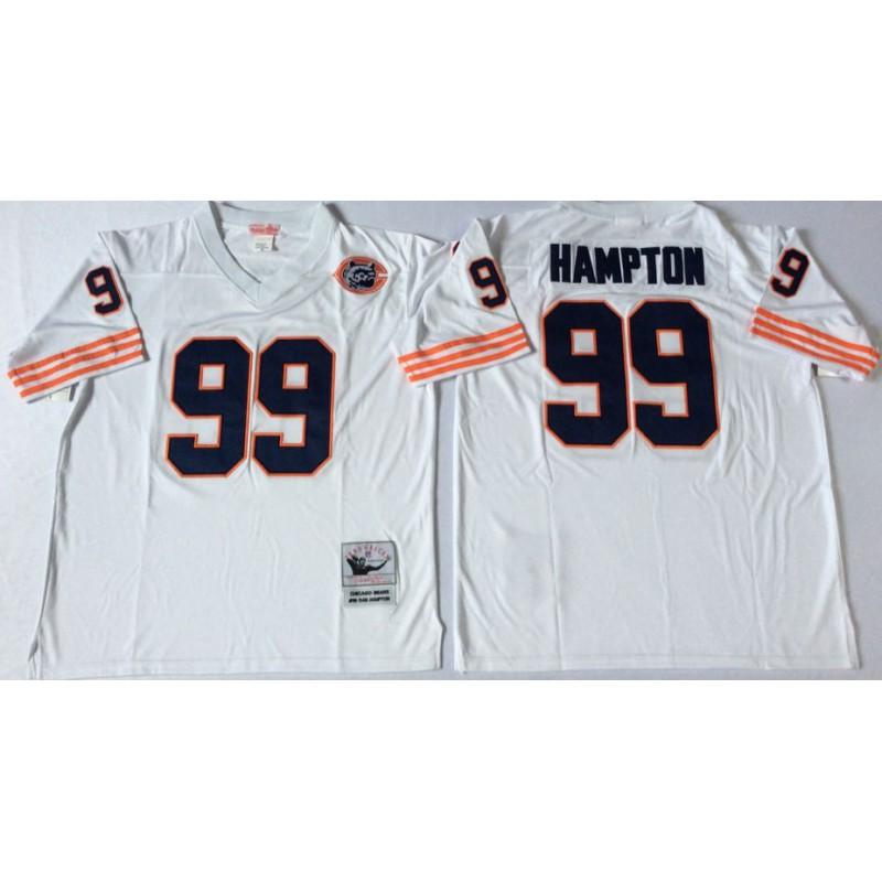 Maglia da Rugby Retro Chicago Bears Uomo Donna Misto Cotone Ricamata Abbigliamento per tifosi sportivi Fitness all'aperto Supporto di squadra