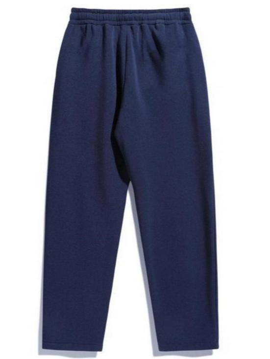 Europäische & Amerikanische Damen Plus Samt Locker Hohe Taille Einfarbig Jogginghose - Herbst/Winter Kollektion 2025