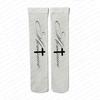 Weiße gotische Retro-Buchstaben-Druck lange Socken Harajuku schmal geschnittene Kniestrümpfe Y2K-Stil Cosplay süße Mode Socken Kawaii 2000er Emo