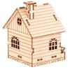 Puzzle 3D Trójwymiarowe Puzzle Drewniany Model Puzzle Pozytywka DIY Mały Domek 70mm * 70mm * 105mm