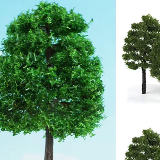 

50PCS HO Scale Model Trees 1:100 Ratio 1.4in Plastic Trees For DIY Railway Landscape Scenery Building Garden Decorations China Mainland
