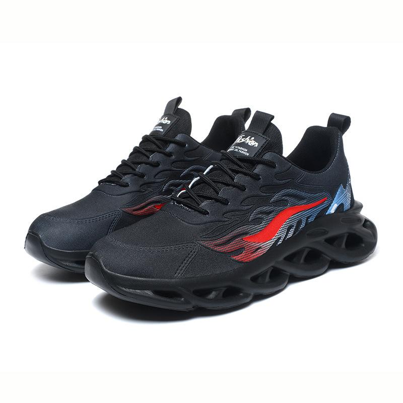 2025 Men's Shoes Spring New Blade Sneakers Men's Fashion Korean Version Breathable Running Shoes Trendy Shoes Flying Weaving 2025