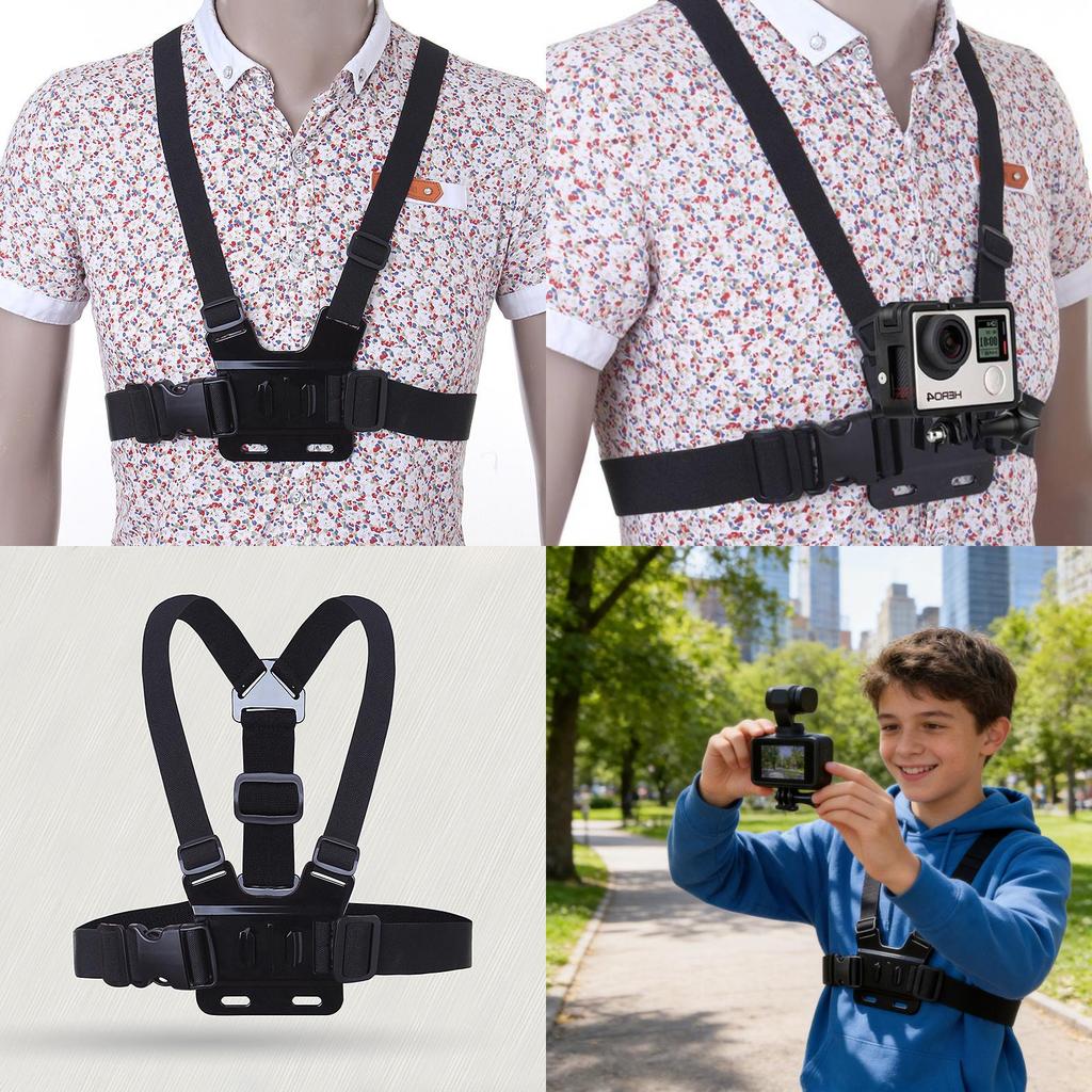 Universeller Brustgurt-Halter für Outdoor-Aufnahmen und Live-Streaming mit PC-Material für jugendliche Fahrer