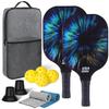 Carbon Fiber Pickleball Paddle with Honeycomb Panel - Outdoor Sports Graphite Racket