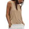 Women’s Sleeveless Open Back Tank Top Loose Fit Lightweight Athletic Yoga Workout Shirt for Gym Running Training