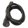 Flush Mount Extension Cable Dual Ports USB3.0 High Definition Multimedia Interface Cable