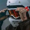 Occhiali da Moto Stile Harley Vintage Antivento Lente Chiara per Casco Mezzo/Integrale Piloti Con Occhiali da Vista