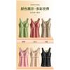 Women Plus Size Thickened Fleece Thermal Warm V Neck Vest With Built In Chest Pad