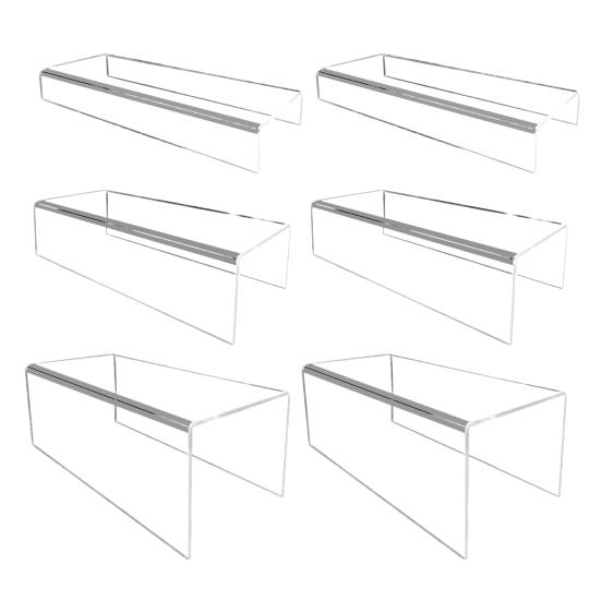 Klarer Acryl-Display-Ständer Rechteckiger Tisch-Display-Ständer Wiederverwendbare Dessert-Ständer Sammlerstück-Regal für Cupcakes Schmuck Kosmetik Mehrstufiger Display