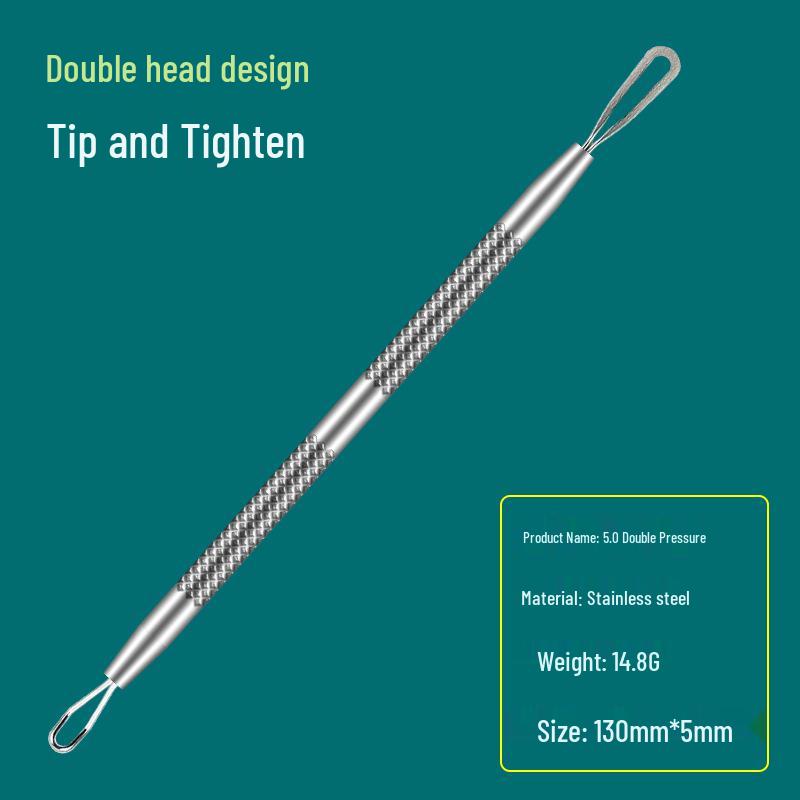 Precision Acne & Blackhead Removal Tweezers Set - Pimple Needle and Squeezing Tool