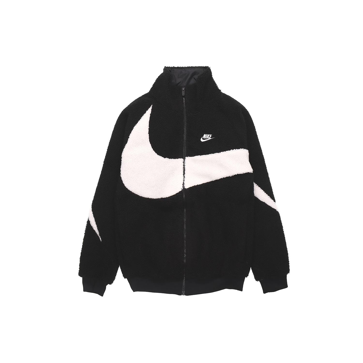 

New Nike Velvet Jackets Men Black/White DH2474-011 XS