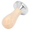 Coffee Tamper Detachable Food Grade Stainless Steel Flat Bottom Coffee Powder Press Hammer with Wooden Handle