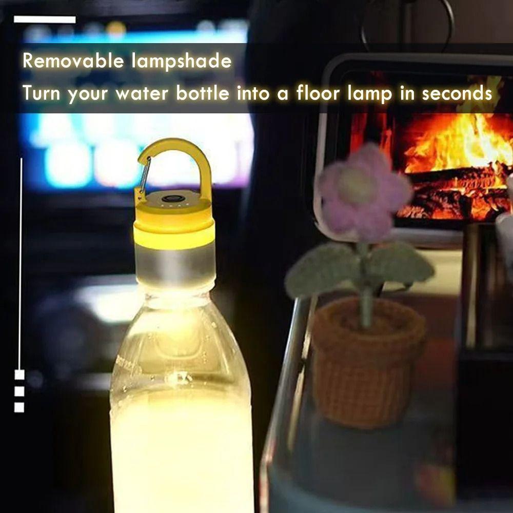Flowing Light Outdoor Camping Light USB Portable Water Bottle Light  Outdoor Activities