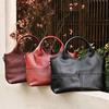 Genuine Leather Single-shoulder Bag Fashionable Top-grain Cowhide Texture Handbag Large-capacity Versatile Commuting Bag