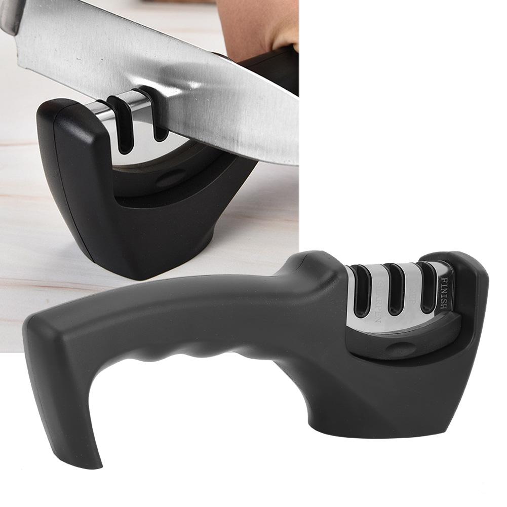 3‑in‑1 Multifunction Manual Knife Sharpener Grinder Sharpening Tools Kitchen Accessory