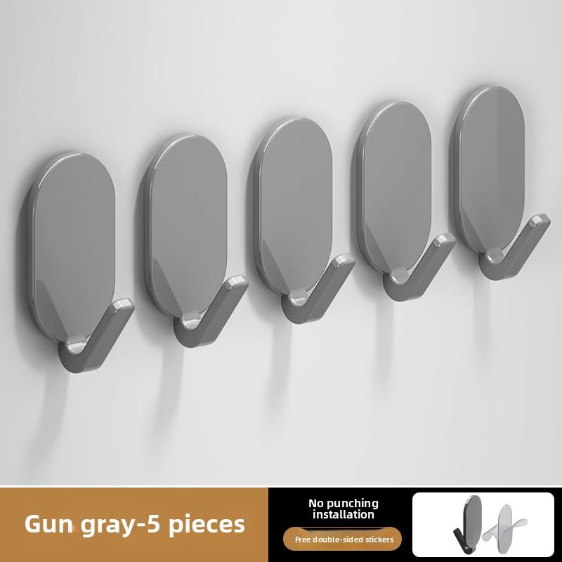 Light Luxury Door Rear Hook Bathroom Non-punching Bathroom Wall Strong Adhesive Load-bearing Non-marking Towel Hook Adhesive Hook