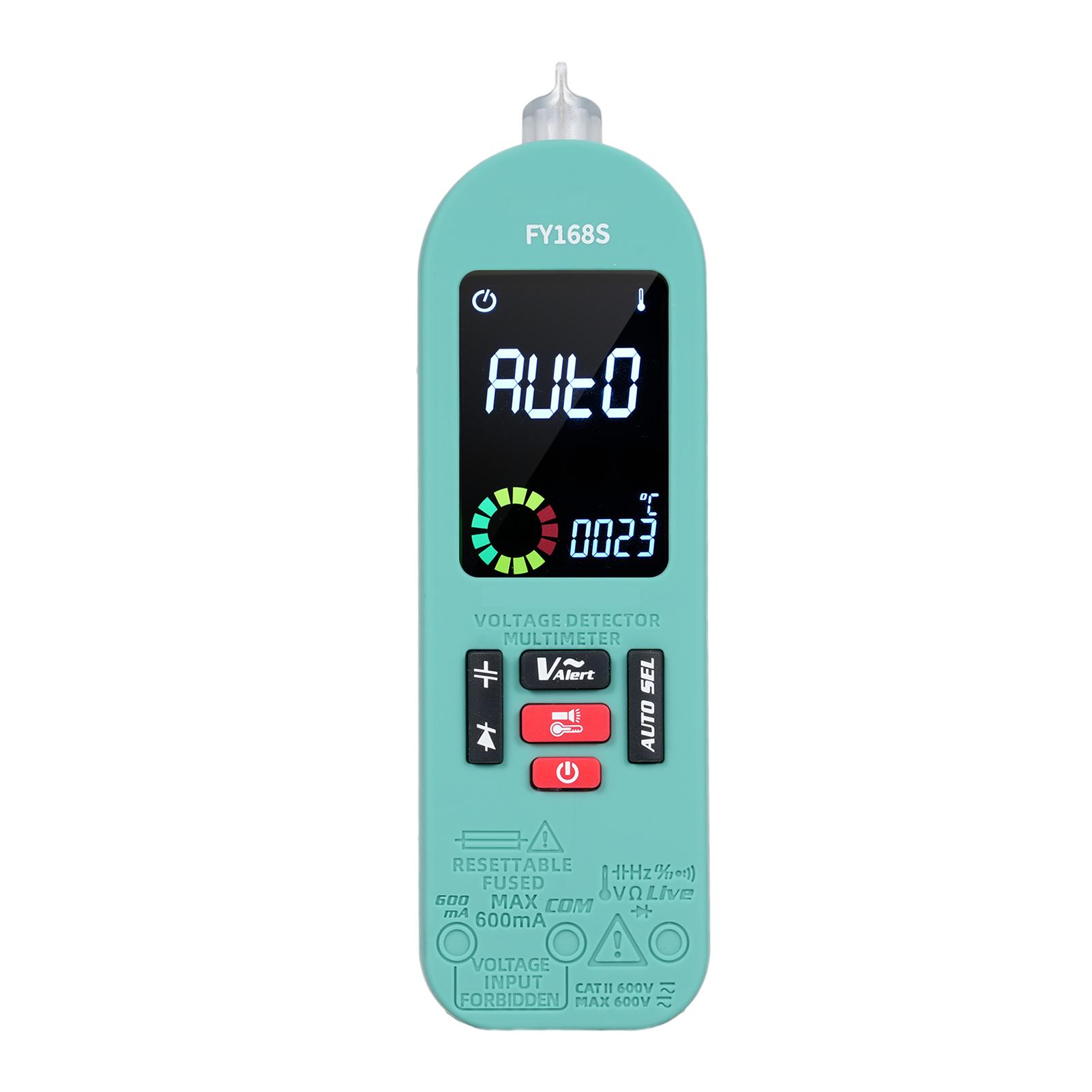 

FY168S Автоматичний інтелектуальний цифровий мультиметр із захистом від опіків, ручний цифровий мультиметр, електричний тест зелений