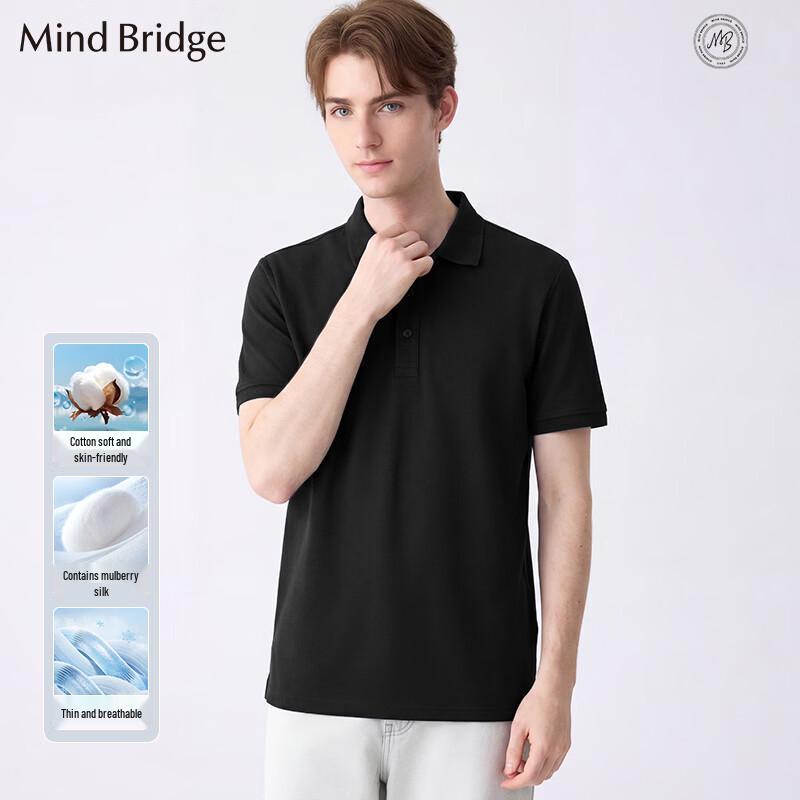 Mind Bridge Men s Short-Sleeve Polo Shirt M
