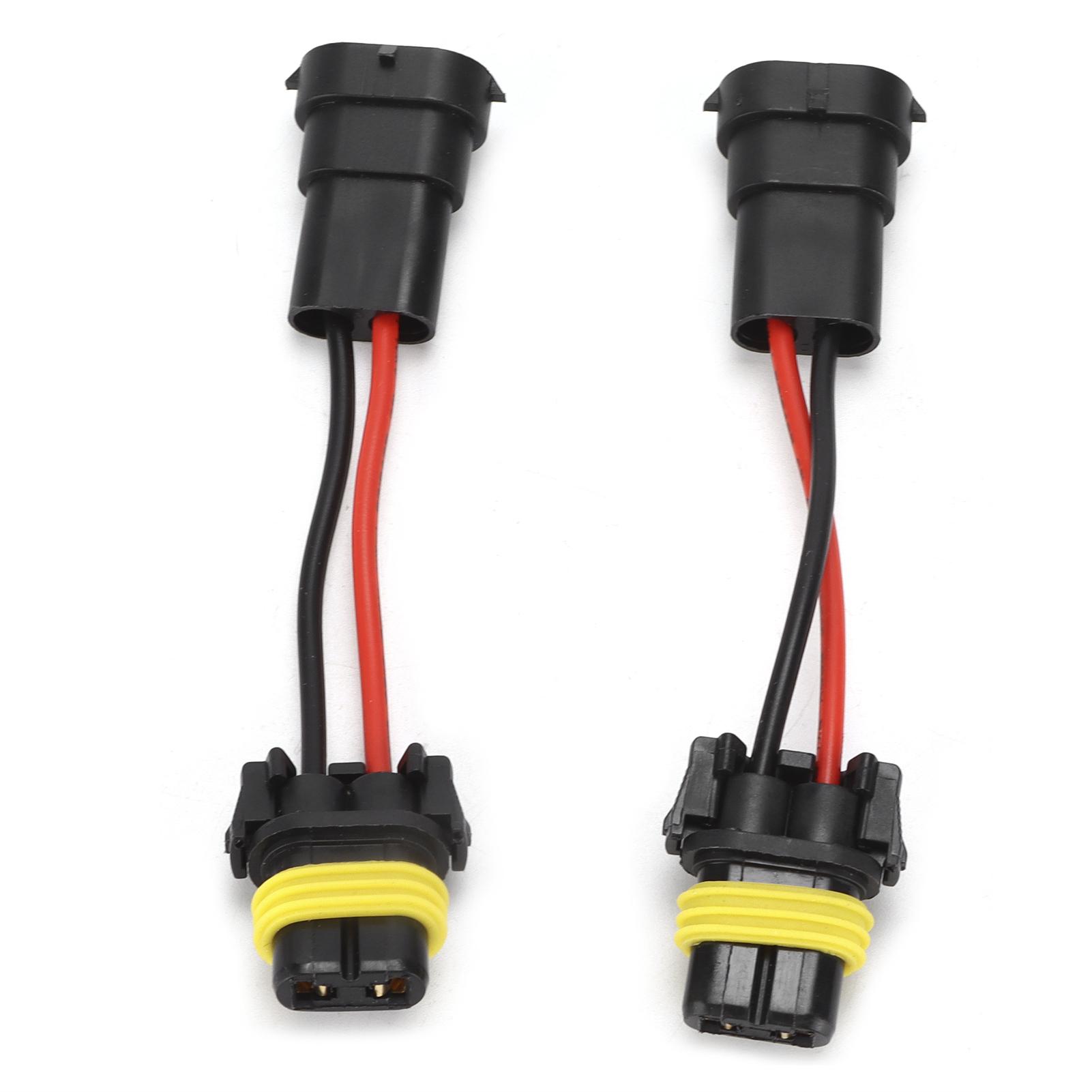 

Пара H11 Папа на 9005 9006 Мама Адаптер Фары Противотуманной Фары Универсальный Plug and Play 12В‑24В