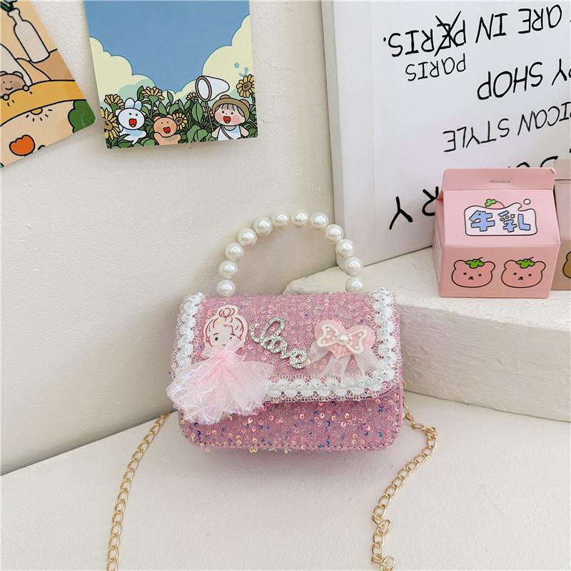 Stylish And Cute Beaded Crossbody Backpack For Girls Ideal For Preschool Use