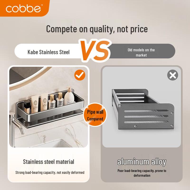 cobbe Bohrerfreie Wandmontage Badezimmerregal