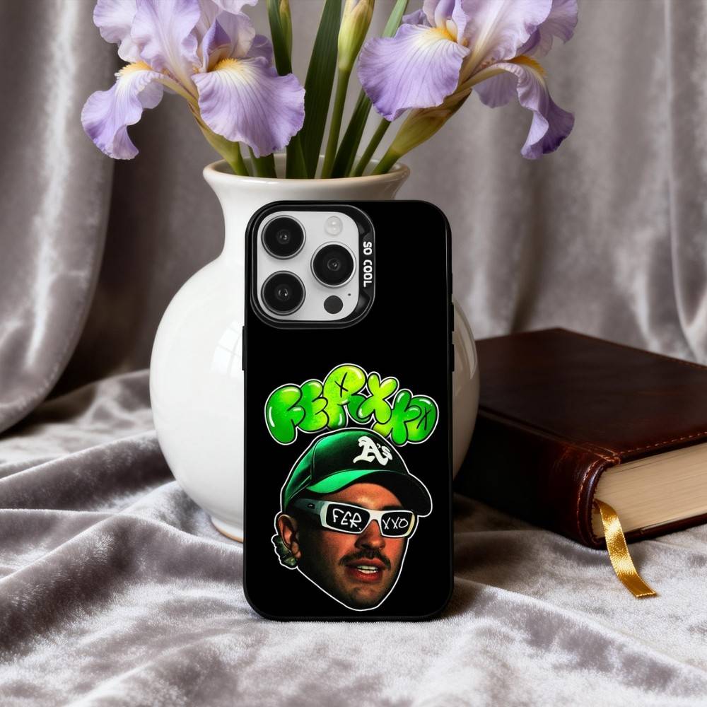 F-Feid-D F-Ferxxo S-SIXDO S-Singer Phone Case For iPhone17,16,15,14,13,12,11 Plus,Pro Max Black Candy Silver Phone Case