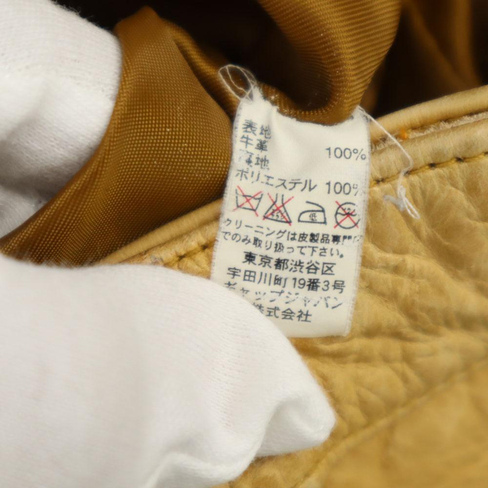 Gap Куртка дальнобойщика из старой коровьей кожи XS бежевая Женская Б/у