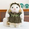 New dress bunny plush toy cartoon overalls long-eared rabbit doll soothing doll