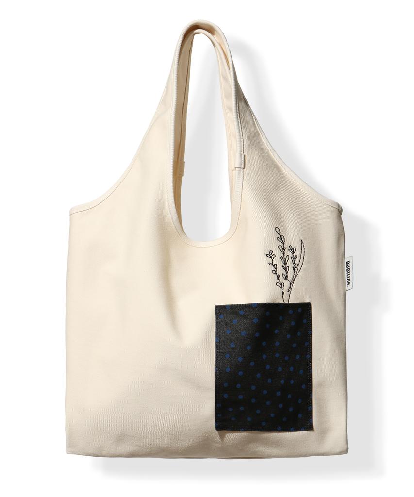 Bubilian Flora Shoulder Bag_Tote Ivory