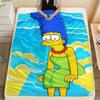 Marge Simpson Printed Flannel Blanket, soft throw for bedroom sofa, washable, fan merchandise, great gift.