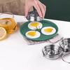 Stainless Steel Egg Cooker Mold with Grab Handle Omelette Maker Egg Poaching Pan  Breakfast