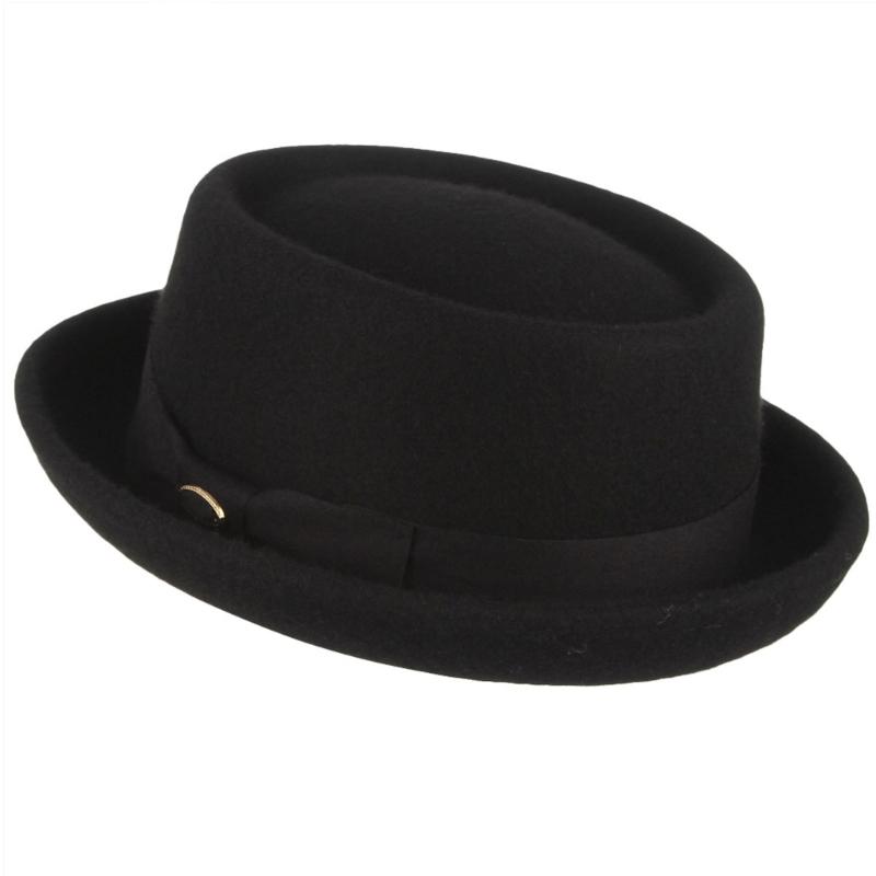Lightweight Gentleman Derby Hat Carnival Soft Trilby Hat for Masquerade Party