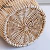 Living Room Floor Flower Basket Boho Wicker Planter, Handwoven Pot with Waterproof Lining, Planter Rustic Storage Plant for Indoor Plants Balcony