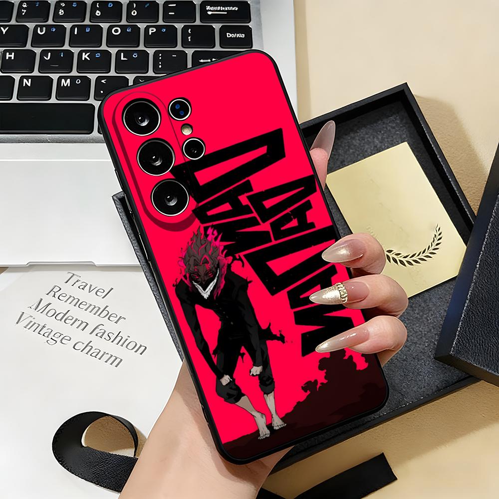 ANIME D-Dandadans Phone Case For Samsung S26 S25 S24 FE S23 S22 S21 Plus S20 Ultra Note20Ultra Black Soft Shell